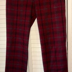 Express Women's Red Plaid Trousers